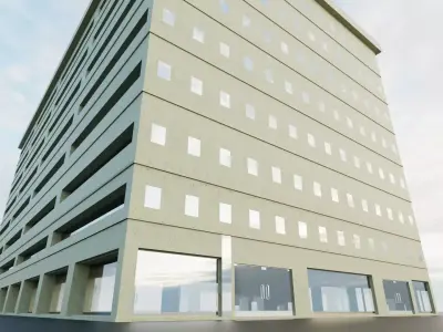 office building 3D model 525