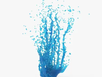 Water Blast Splash 3D model