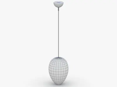 1489 - Hanging Lamp Low-poly 3D model