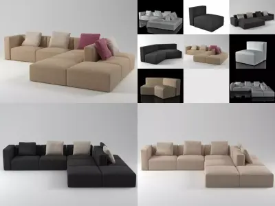 Blo sofa system 3D model