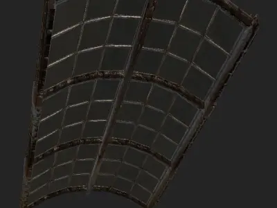 IronWork Mall Glass Low-poly 3D model