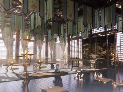 Antique Front Hall 3D model