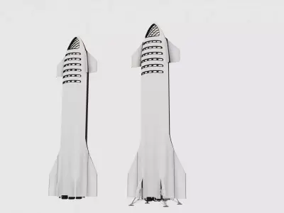 Space X Starship 3D model