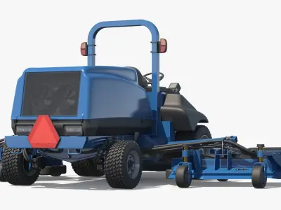  Hydraulic Steering Wide Deck Mower Blue 