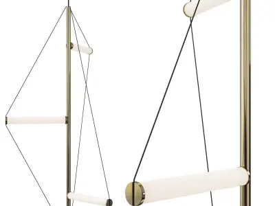 ED045 POLYGON CHANDELIER Low-poly 3D model