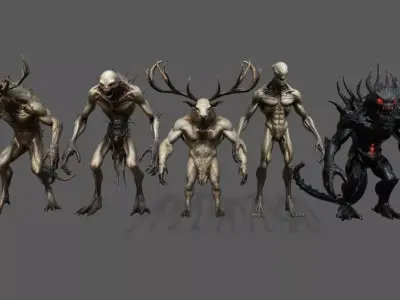 Monster Pack 11 Low-poly 3D model