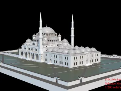 sehzade mehmet cami 3D print model