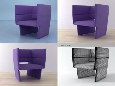Cup Armchair 3D model