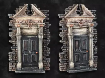 The Daily Prophet Gate - Harry Potter 3D print model