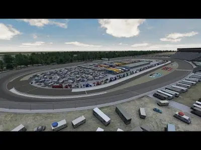 Memphis Motorsports Park Game Ready Low-poly 3D model