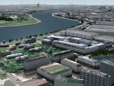 City of St Petersburg Russia Low-poly 3D model