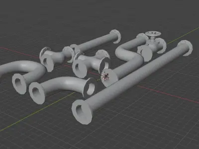 pipes 3D model