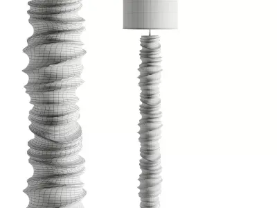 21st gallery Mathilde Penicaud Turbule Floor Lamp 3D model