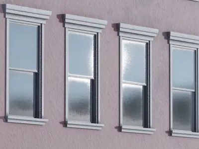 NY apartment building Low-poly 3D model