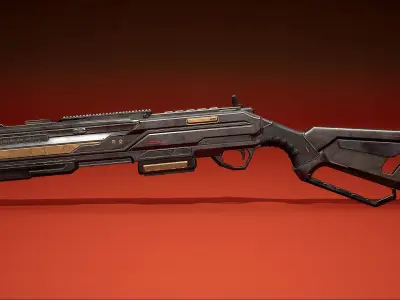 Scifi Weapon Pack Vol 01 FPS Anims Low-poly 3D model