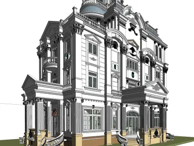 Castle House - revit file 3D model 3D model