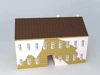 Roman street  Free 3D model