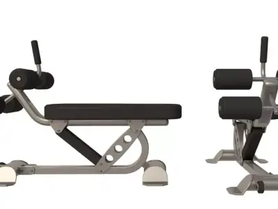 Adjustable Ab Bench Hoist 3D model
