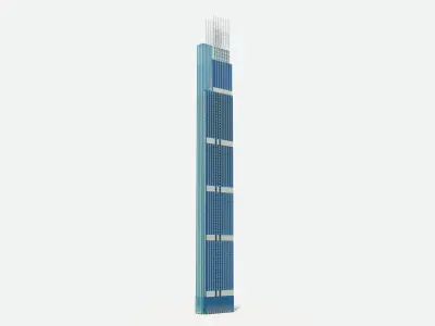 Azizi tower - Dubai 3D model