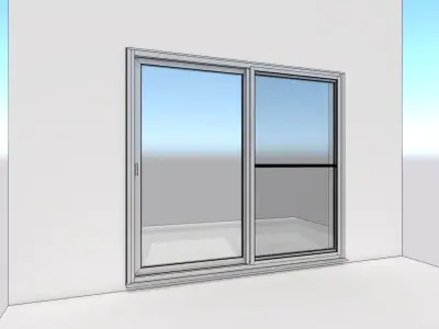 Japanese Window Draw Terrace 3D model