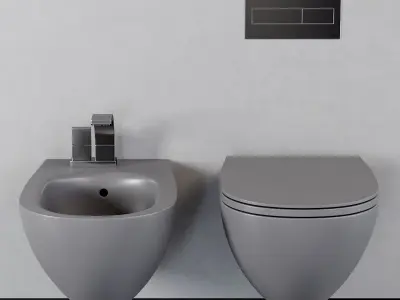 Ceramica Flaminia LO Wall-Hung WC Low-poly 3D model