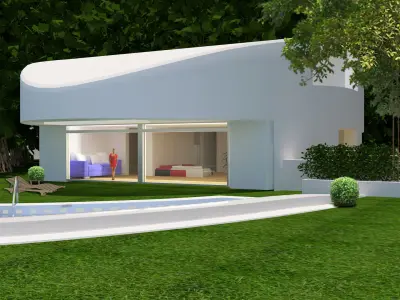 Balint-house house with swimming pool 3D model