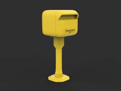 Metal Mailbox  3D model