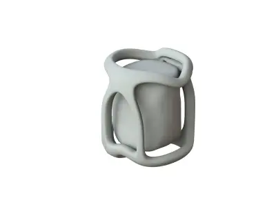 SciFi Shape Object Low Poly Low-poly 3D model 21