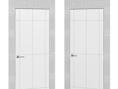 Interior Doors 3d model Low-poly 3D model