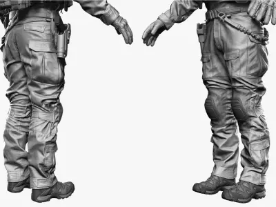  Military Special Force Soldier Zbrush 