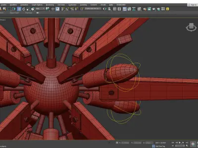 THORNE ACRYLIC CHANDELIER Low-poly 3D model