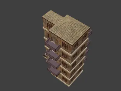 House Model 96 Low-poly 3D model