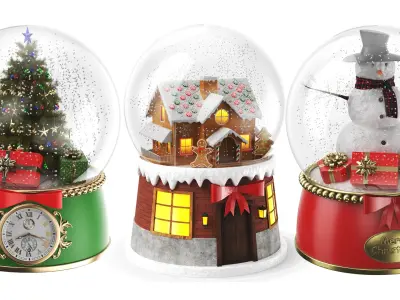  Detailed Snow Globes Collection 