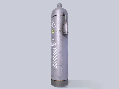 Sci fi gas tank Low-poly 3D model