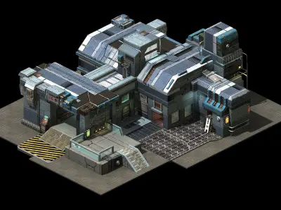 Heterogeneous - Building - Building B Building 01 3D model