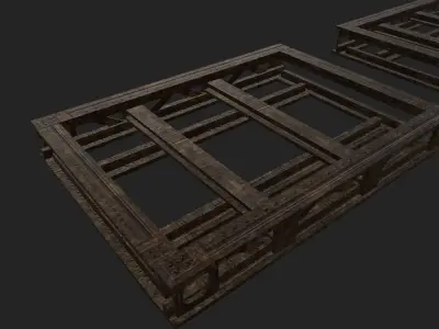 Iron Support Low-poly 3D model