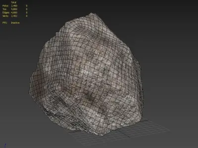 Rock M05A Low-poly 3D model