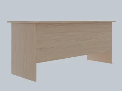 Wooden desk Free 3D model