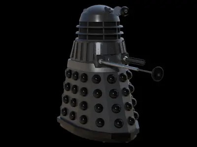 Dalek rig Low-poly 3D model