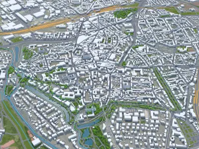 Hildesheim Germany Low-poly 3D model