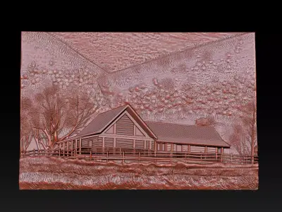 House model for cnc router 3D print model