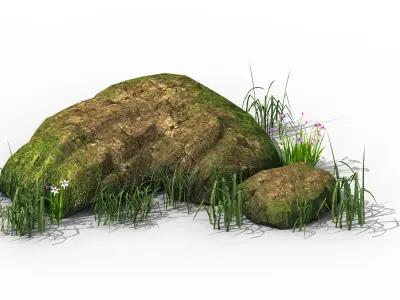 Explore the mountains - rocks 20 3D model