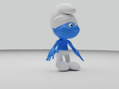 Smurf 3D Character Free 3D model