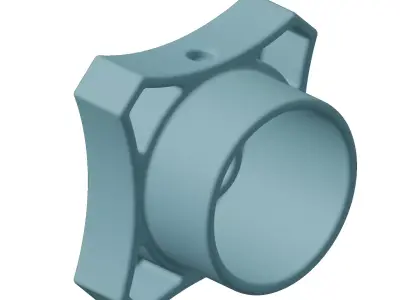 Plastic Faucet Square Knob 3D model
