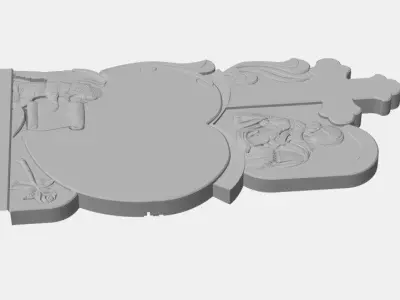 Monument with maria and jesus 2 3D model
