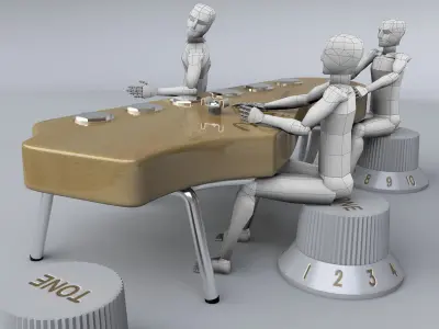 Strato Shaped Design Table 3D model