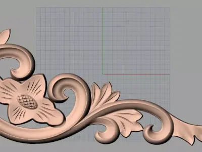 Artcam 3D relief STL models for CNC woodworking E141 3D model