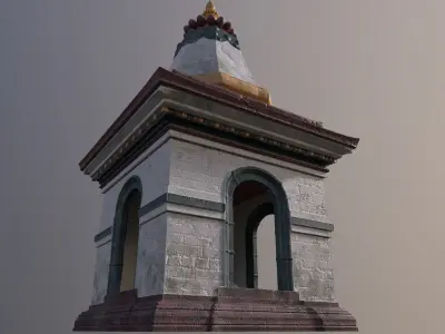 Nepalese Temple 3D model