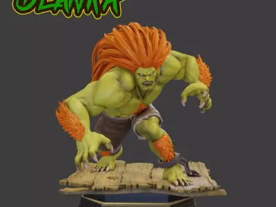 BLANKA STREET FIGHTER 3D print model