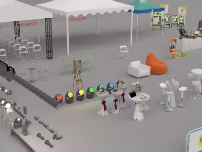 Event  Equipment Collection 3D model